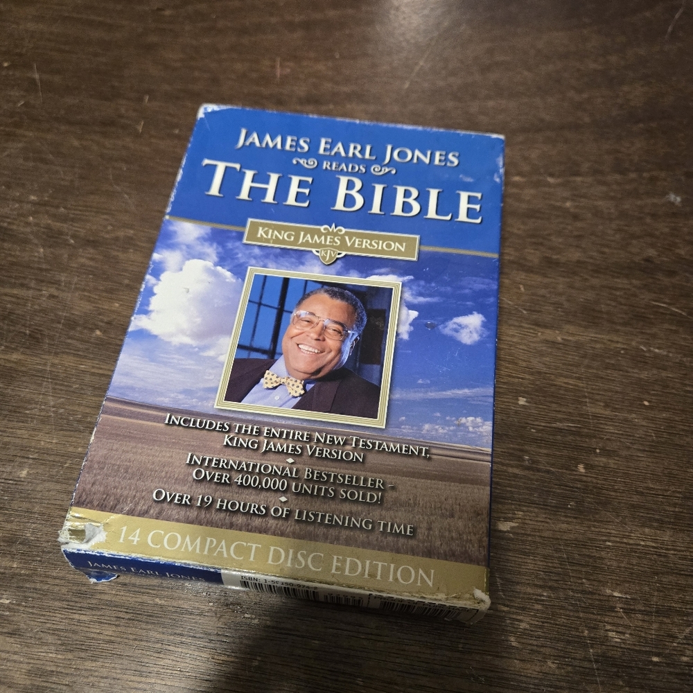 RARE James Earl Jones Reads The Bible CD Set 14 Disc New Testament